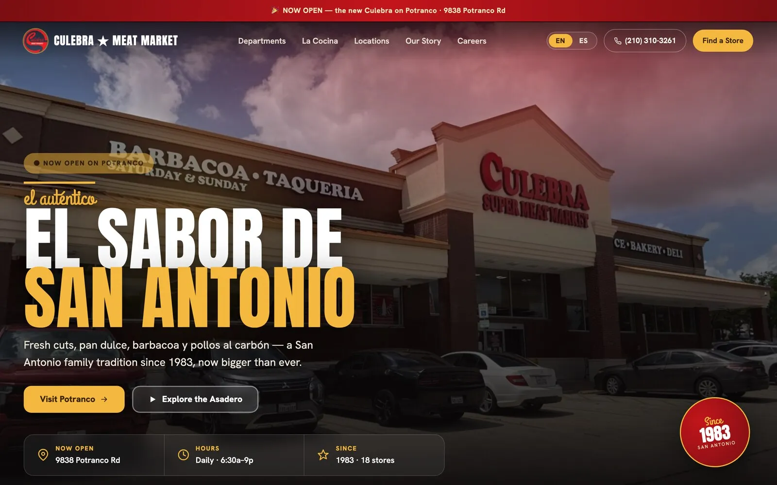 Culebra Meat Market website