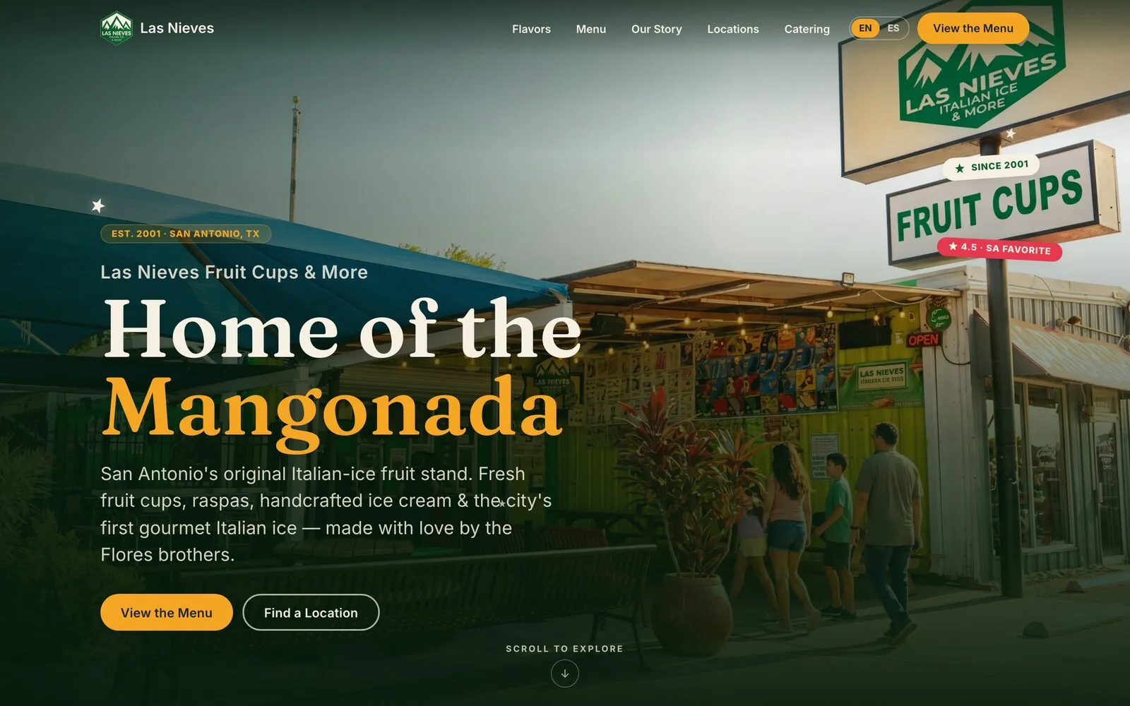Las Nieves website