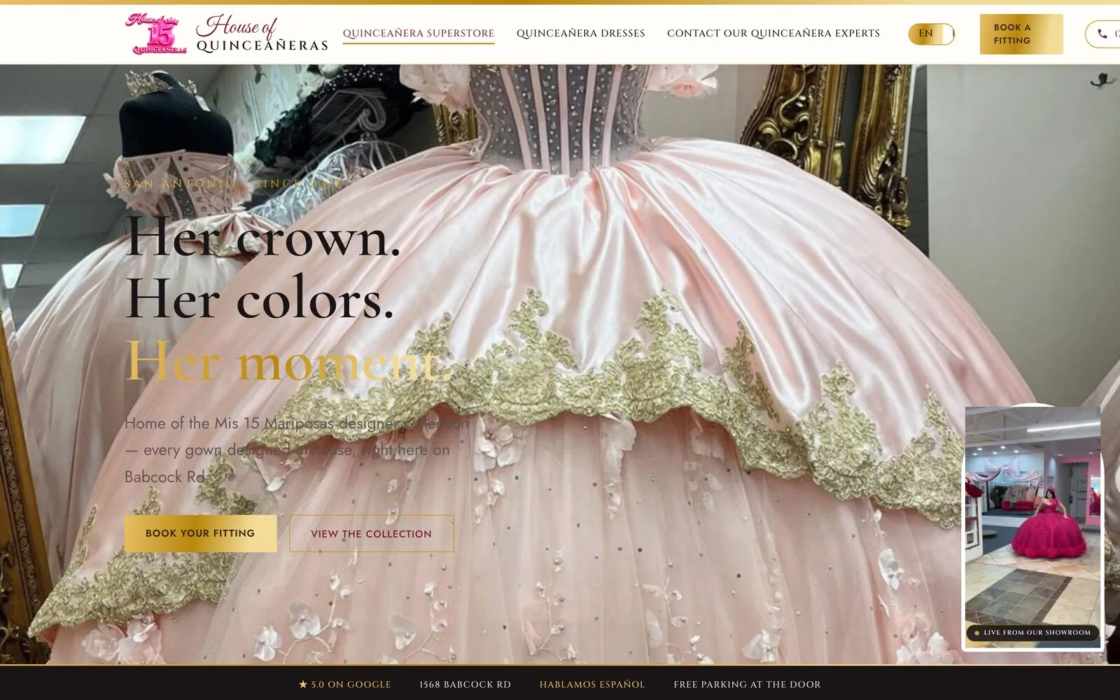 House of Quinceañeras website